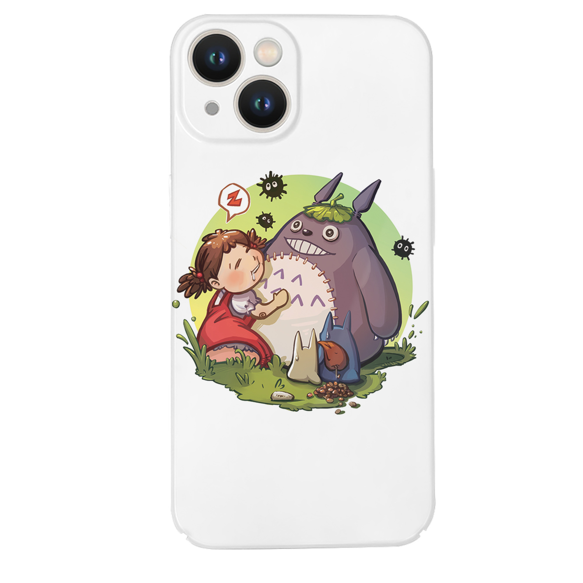 （画像用） となりのトトロ 草壁メイ 草壁サツキ My Neighbor Totoro Satsuki Kusakabe Mei Kusakabe 【iPhone 14シリーズ対応】ハードケース